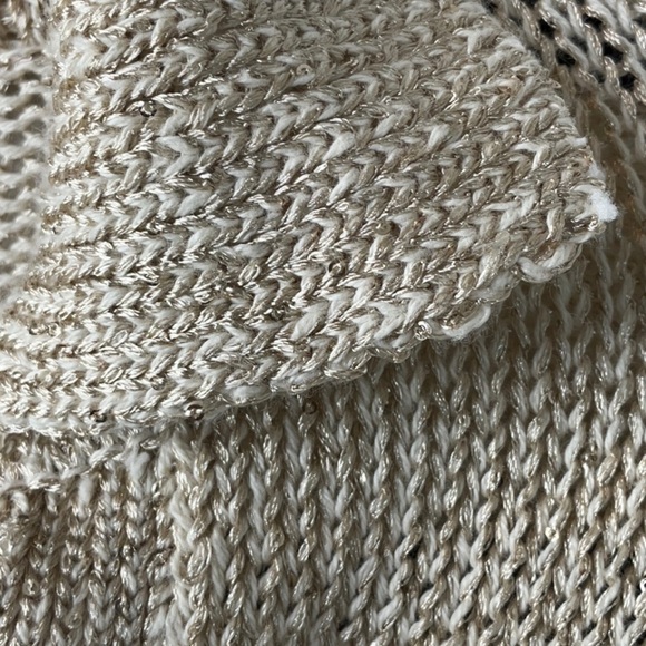 Marled - Open Collar Tan Sweater Size XS - Picture 9 of 15